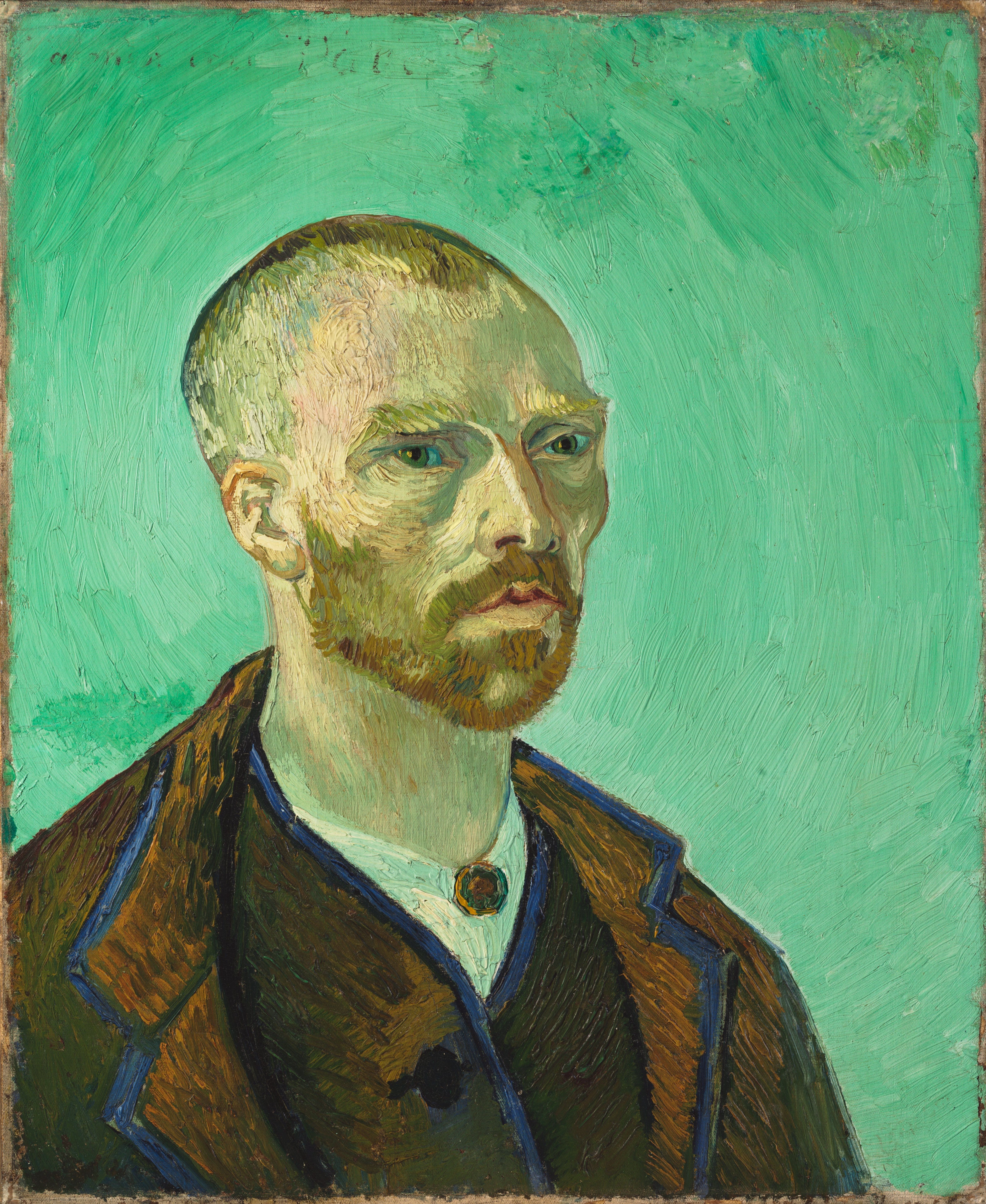 Self-portrait, dedicated to Paul Gauguin, 1888-09, by Vincent van Gogh