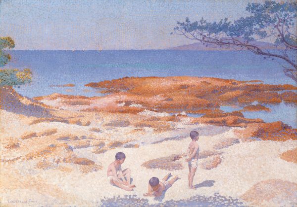 A work made of oil on canvas.