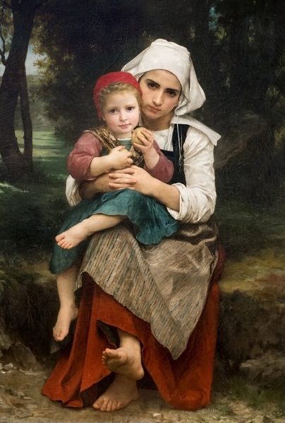 Breton Brother and Sister by William-Adolphe Bouguereau