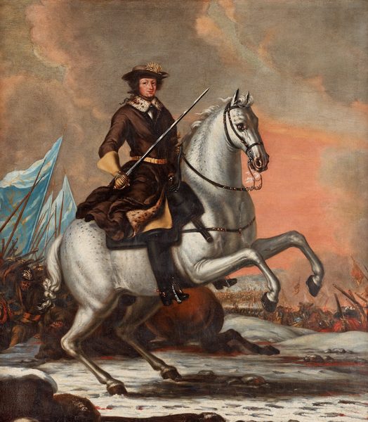 King Charles XI at the battle of Lund by David Klöcker Ehrenstrahl