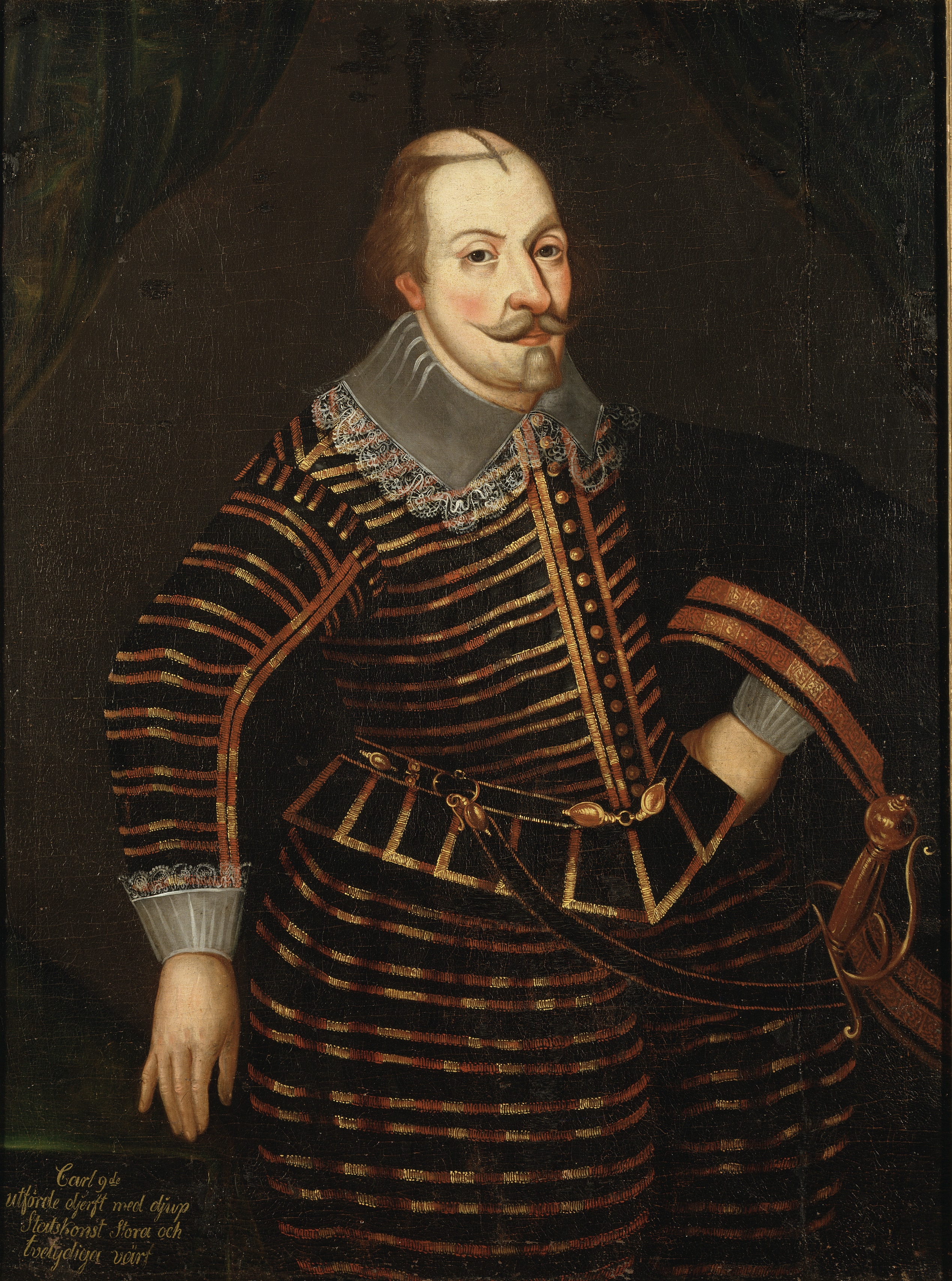 Karl IX, 1550-1611, konung av Sverige by Unidentified painter