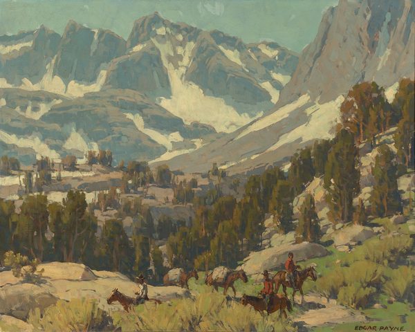 The Pack Train, Sierra Grande by Edgar Payne