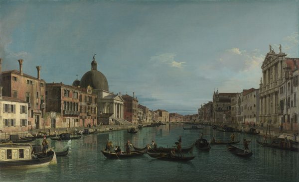 Venice: The Grand Canal with S. Simeone Piccolo by Canaletto