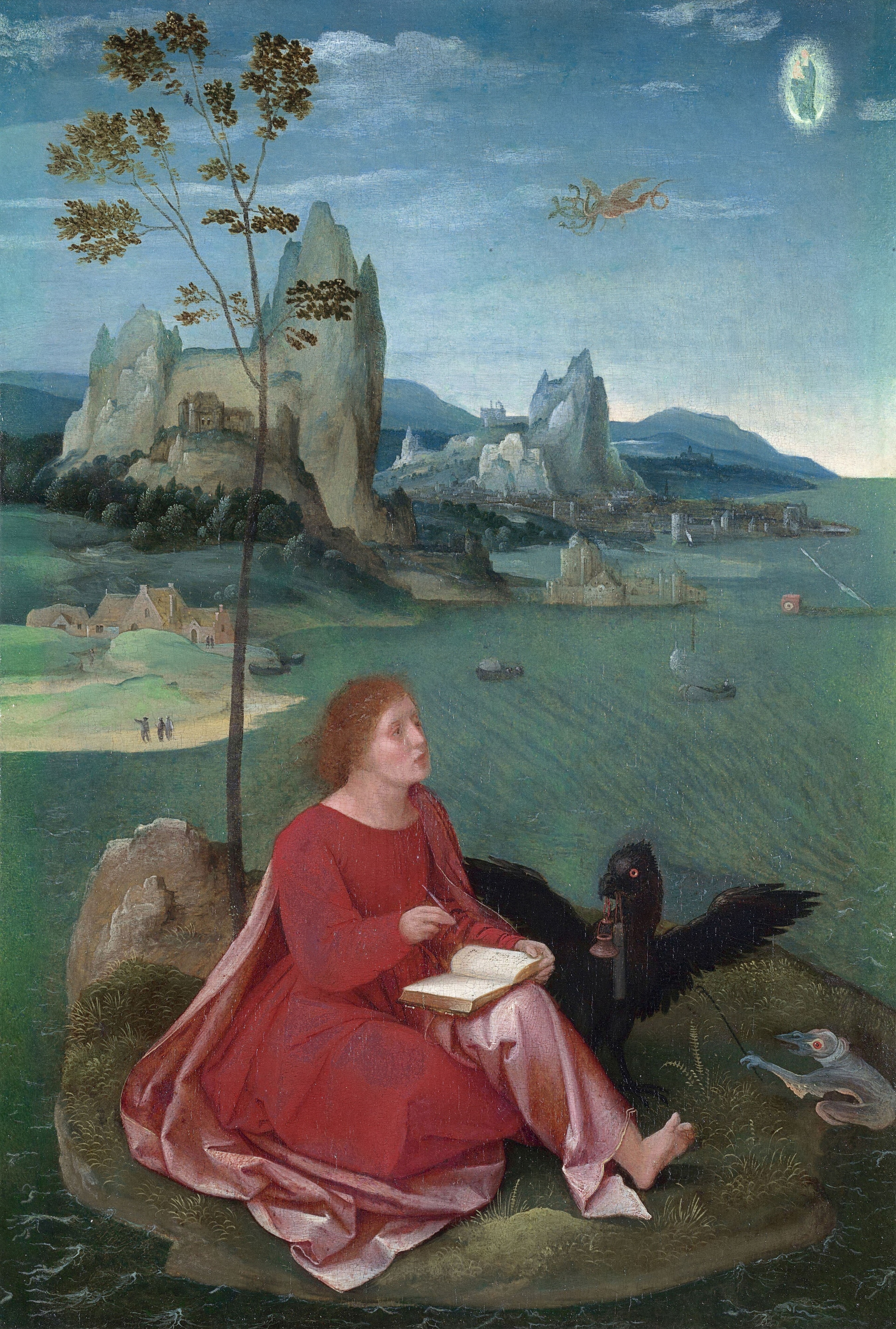 Saint John on Patmos by Master of the Female Half-Lengths