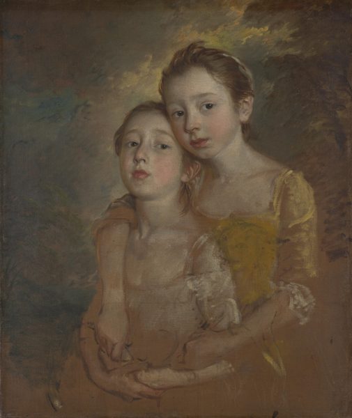The Painter's Daughters with a Cat by Thomas Gainsborough