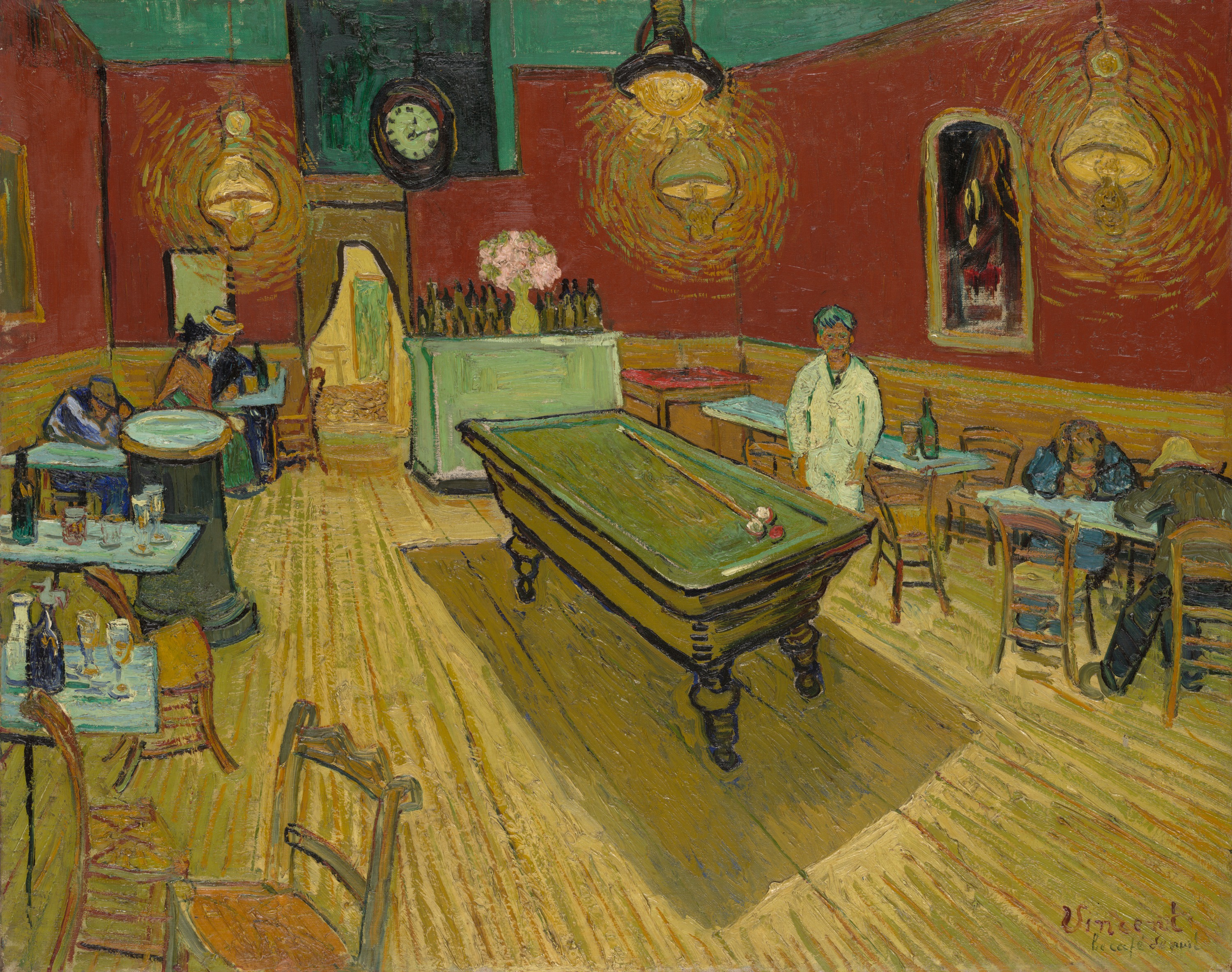 The Night Café, 1888, by Vincent van Gogh