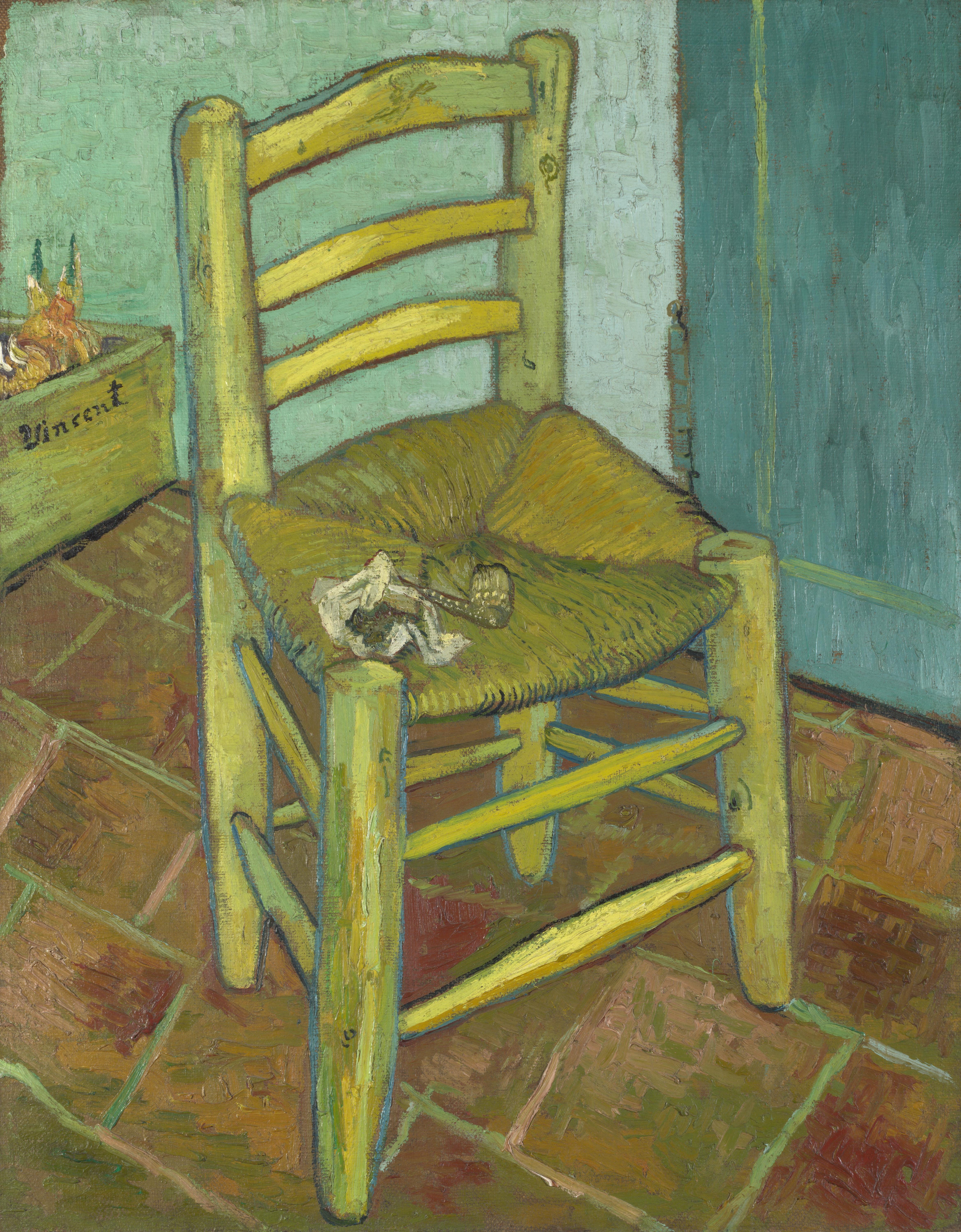 Van Gogh's Chair, 1888, by Vincent van Gogh