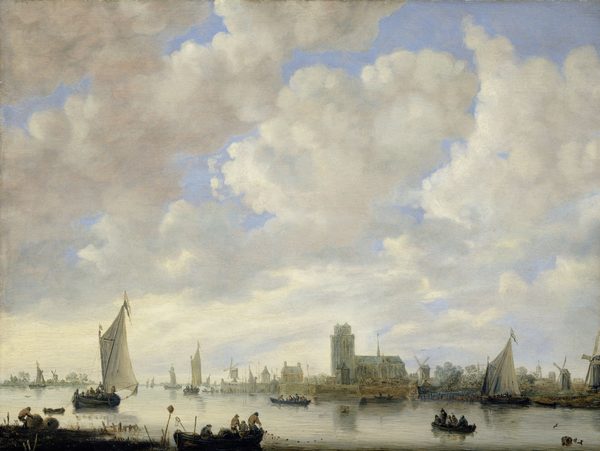 View of the Merwede off Dordrecht. by Jeronymus van Diest II