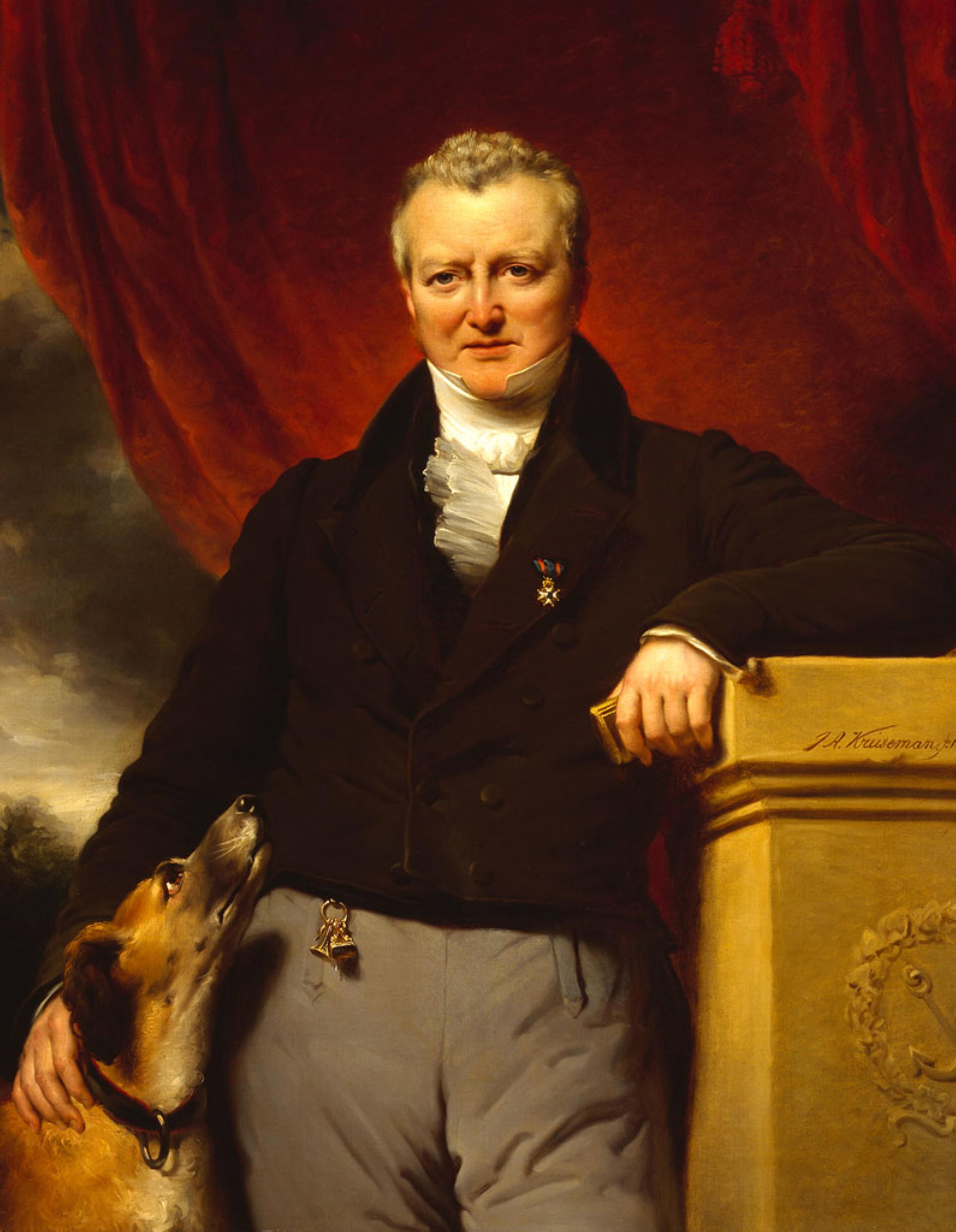 Portrait of Adriaan van der Hoop (1778-1854) by Jan Adam Kruseman