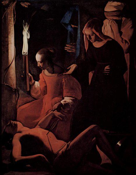 St Sebastien Attended by St Irene by Georges de La Tour