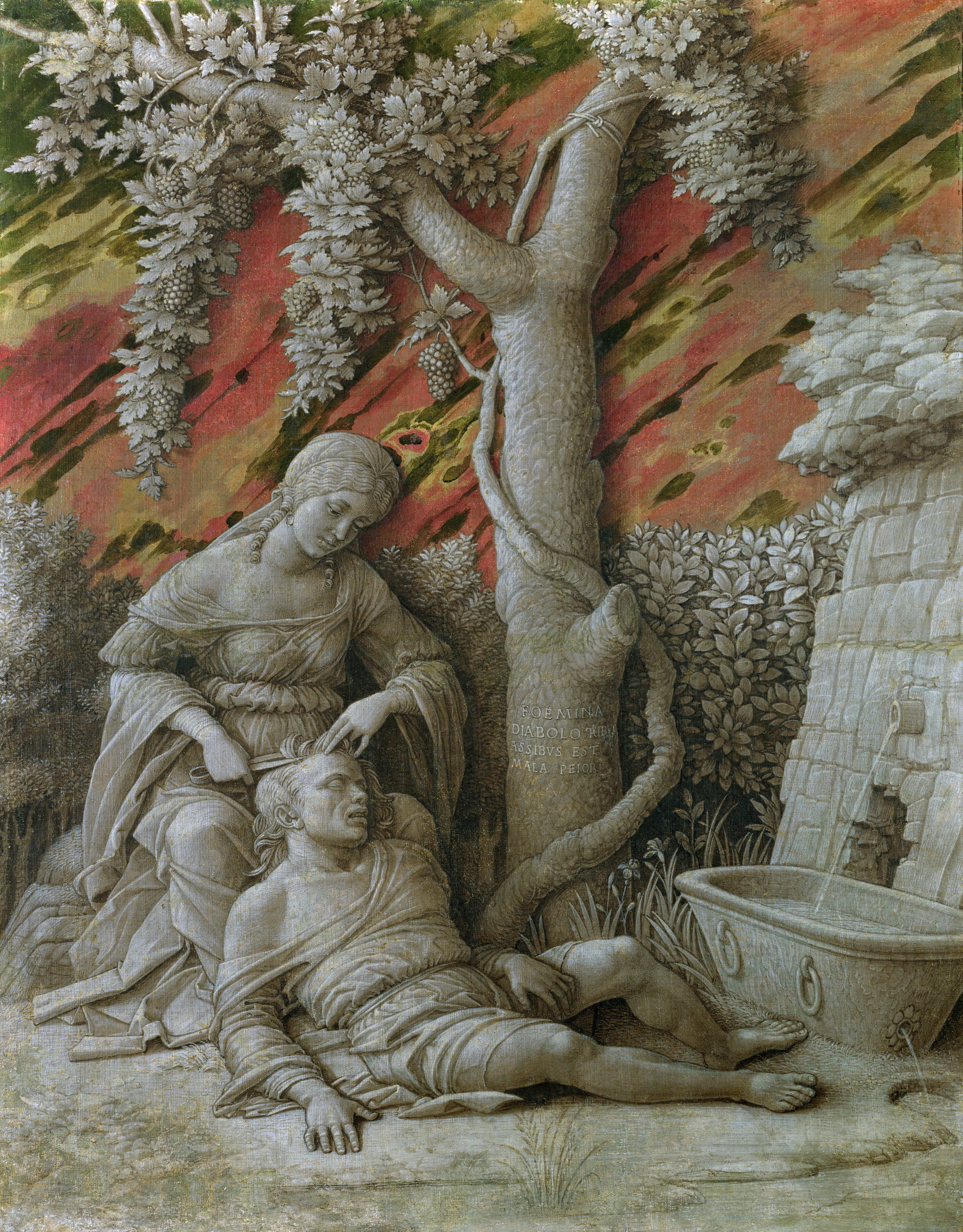 Dalia und Samson by Andrea Mantegna