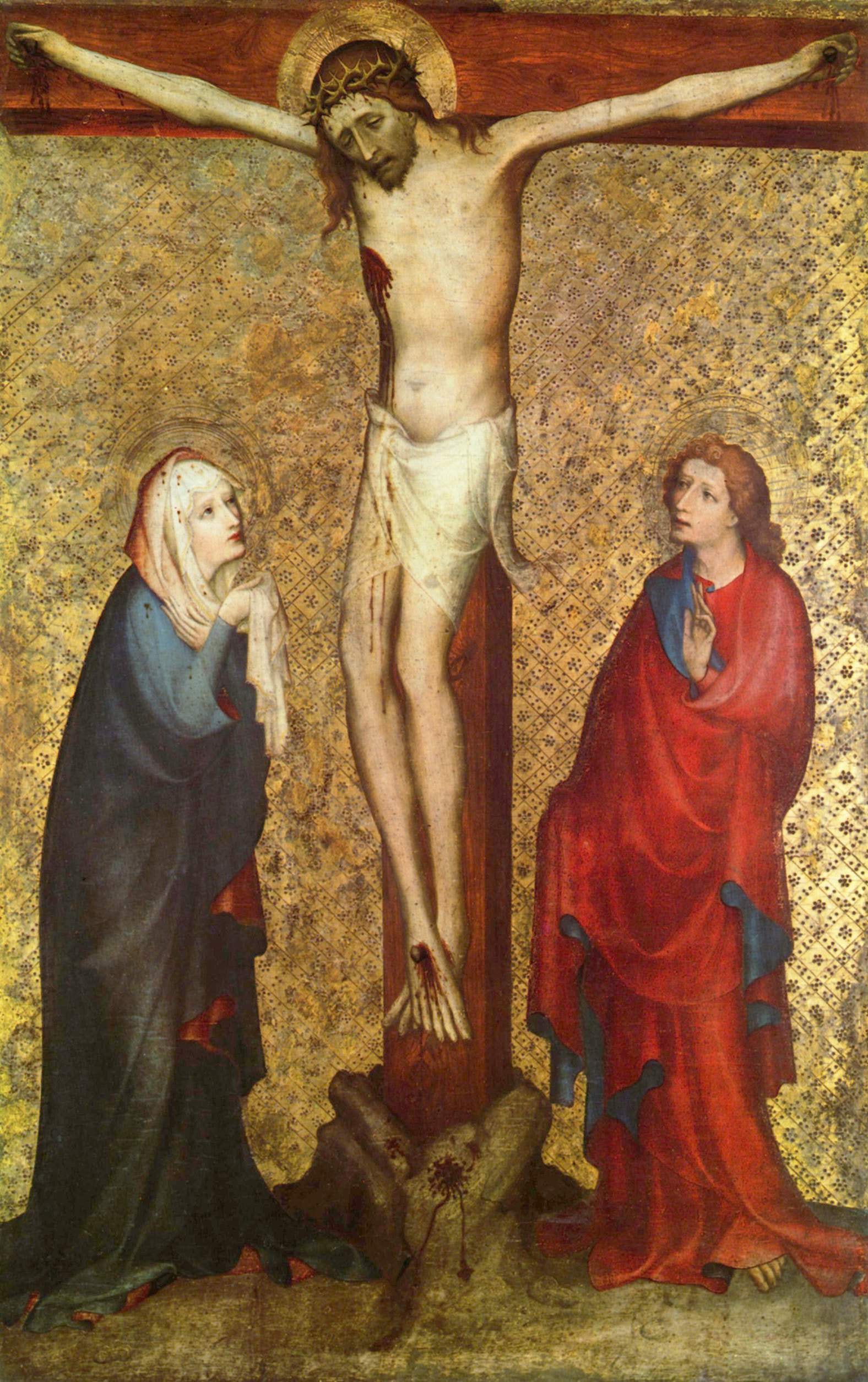 Pähler Altar, Szene: Kreuzigung Christi by Meister des Pähler Altars
