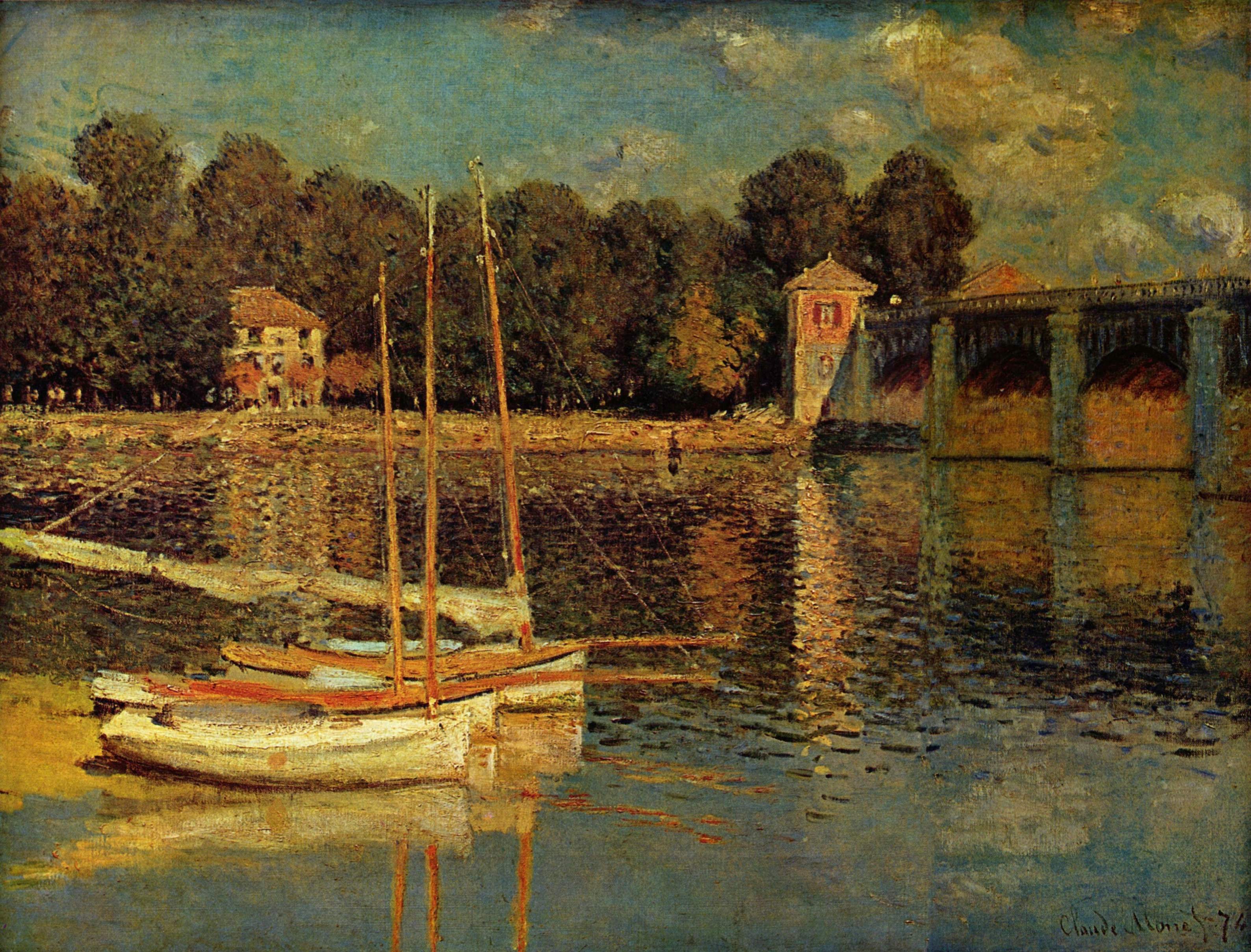 German: Brücke von Argenteuil by Claude Monet