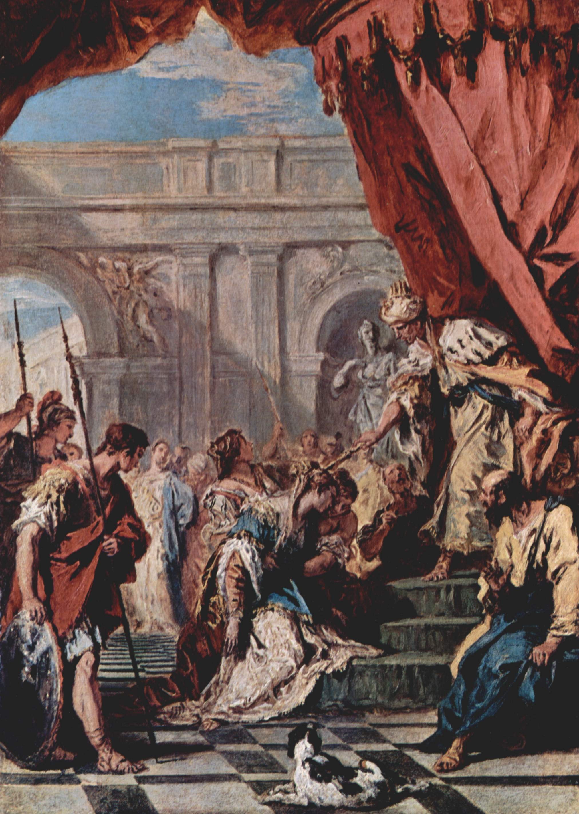 Esther vor dem persischen König Ahasver by Sebastiano Ricci