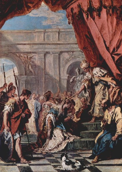 Esther vor dem persischen König Ahasver by Sebastiano Ricci
