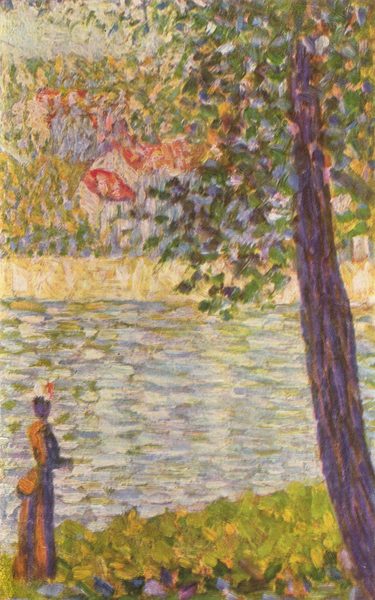 Morgenspaziergang (Die Seine bei Courbevoie) by Georges Seurat