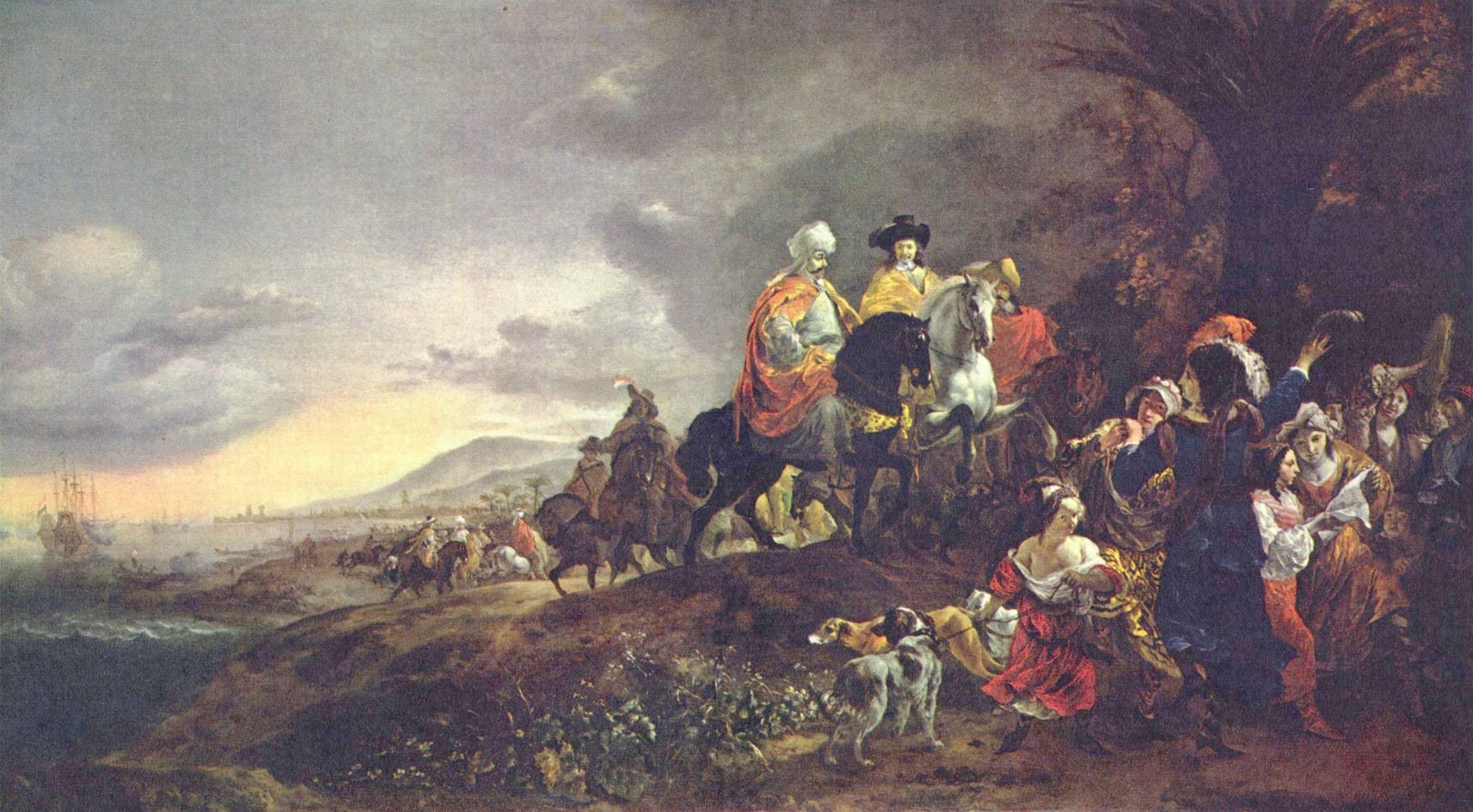Johan van Twist besucht Visiapoer by Jan Baptist Weenix