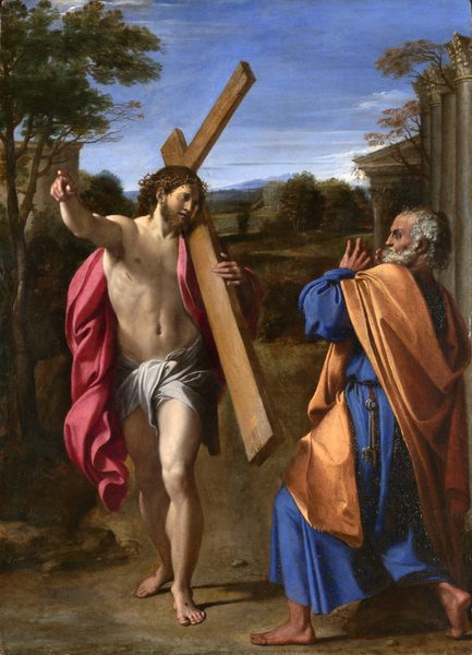 Christ appearing to Saint Peter on the Appian Way (Domine, Quo Vadis?) by Annibale Carracci