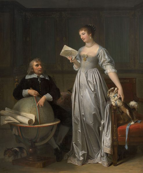 A Lady reading a letter from her Husband by Marguerite Gérard