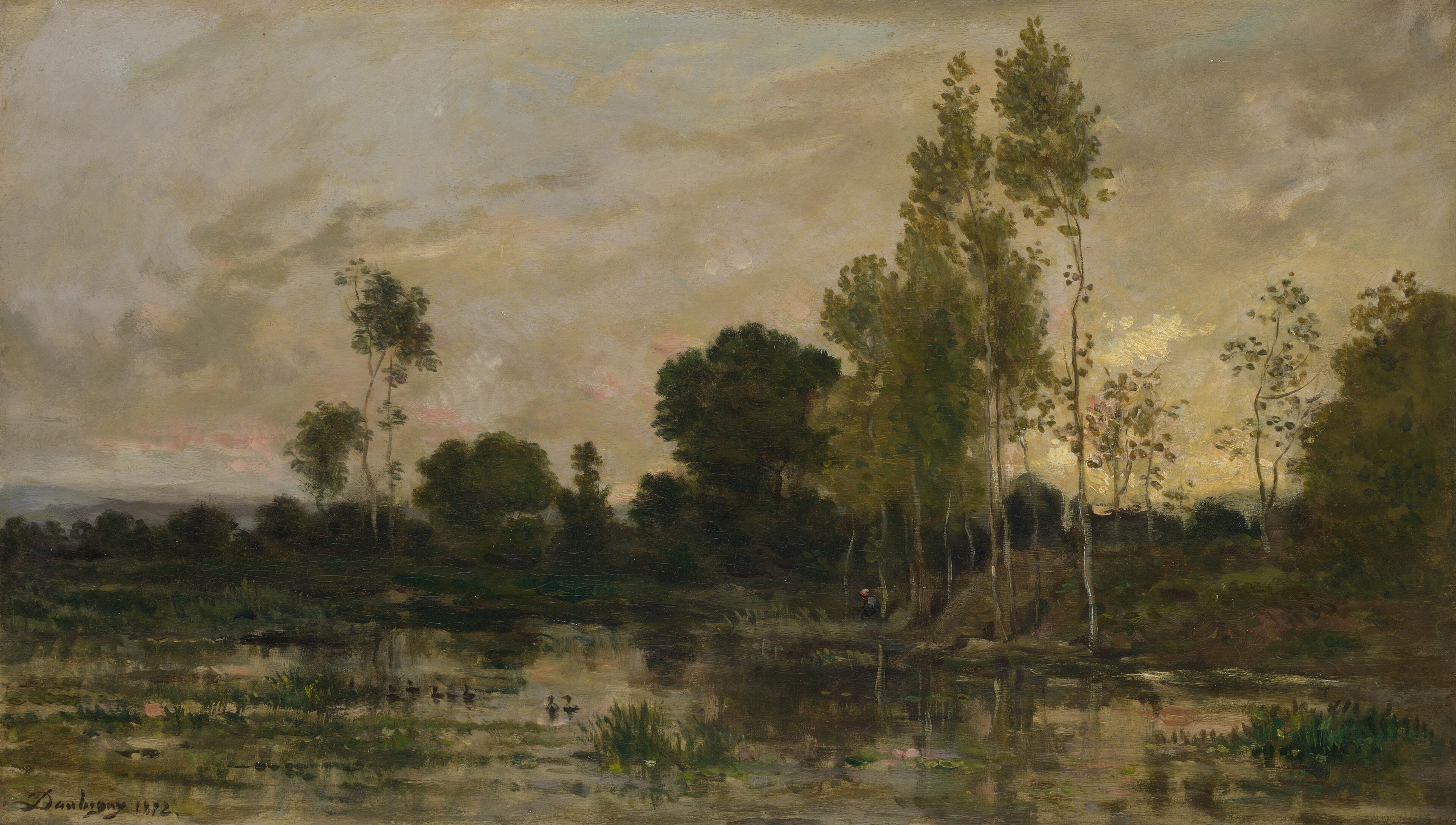 Alders by Charles-François Daubigny
