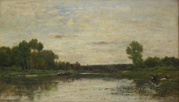 Charles-François Daubigny - View on the Oise by Charles-François Daubigny
