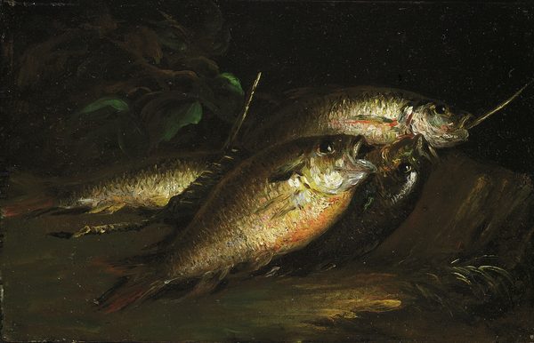 A work made of oil on panel.