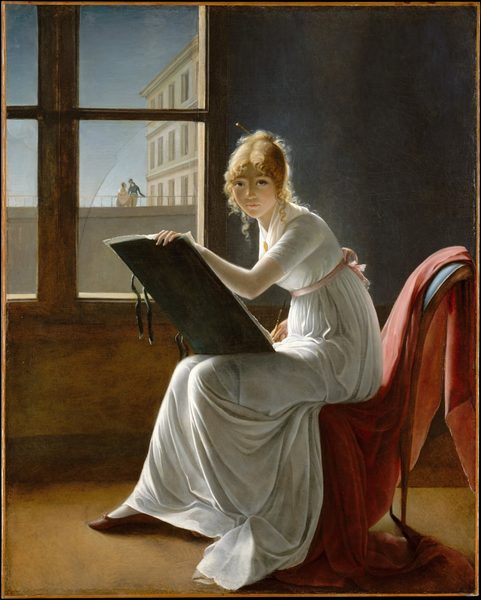 Villers Young Woman Drawing by Unknown author Unknown author