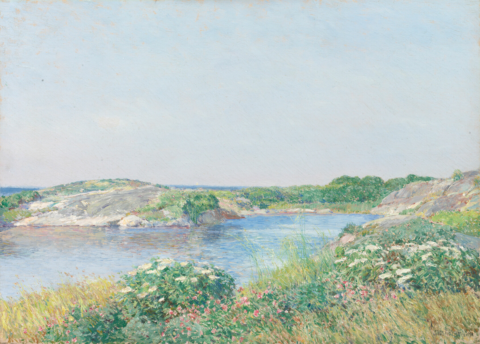 A work made of oil on canvas.
