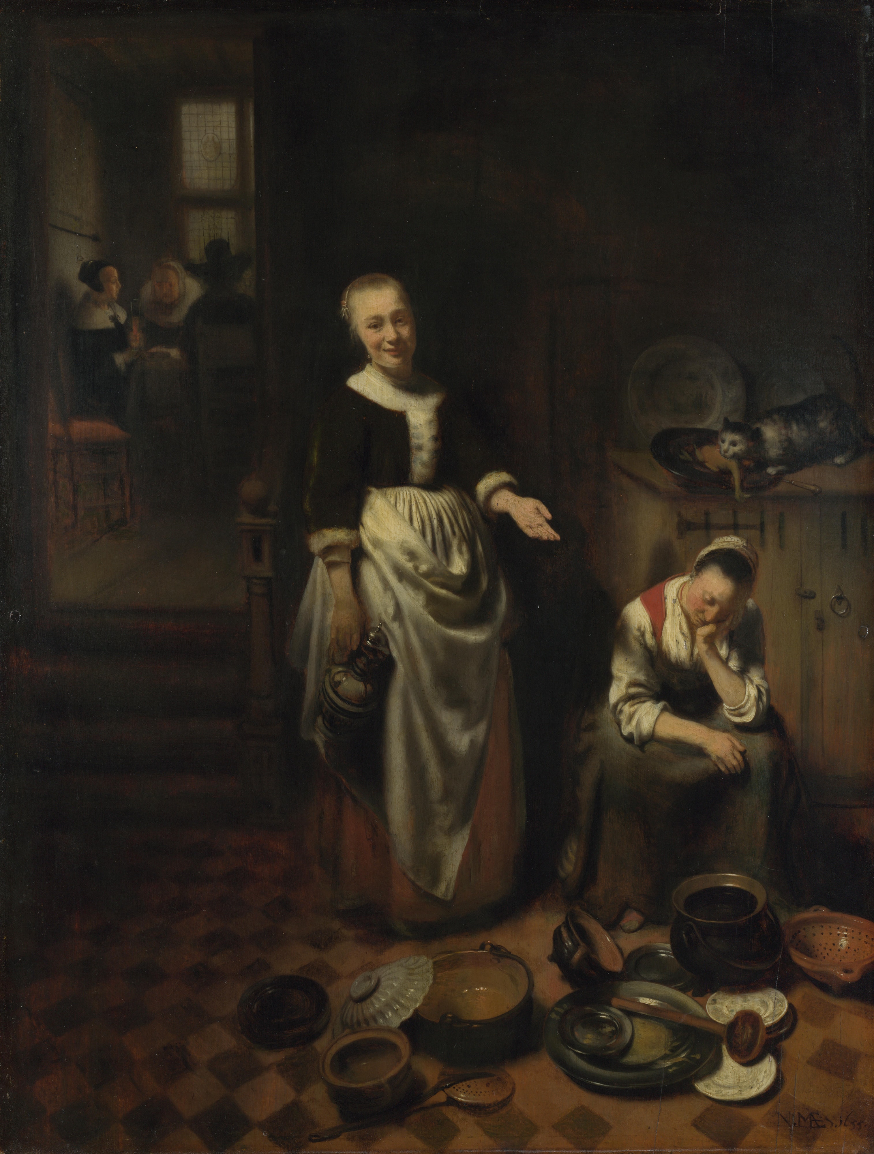 The Idle Servant by Nicolaes Maes