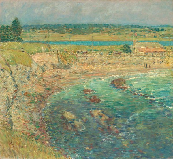 A work made of oil on canvas.