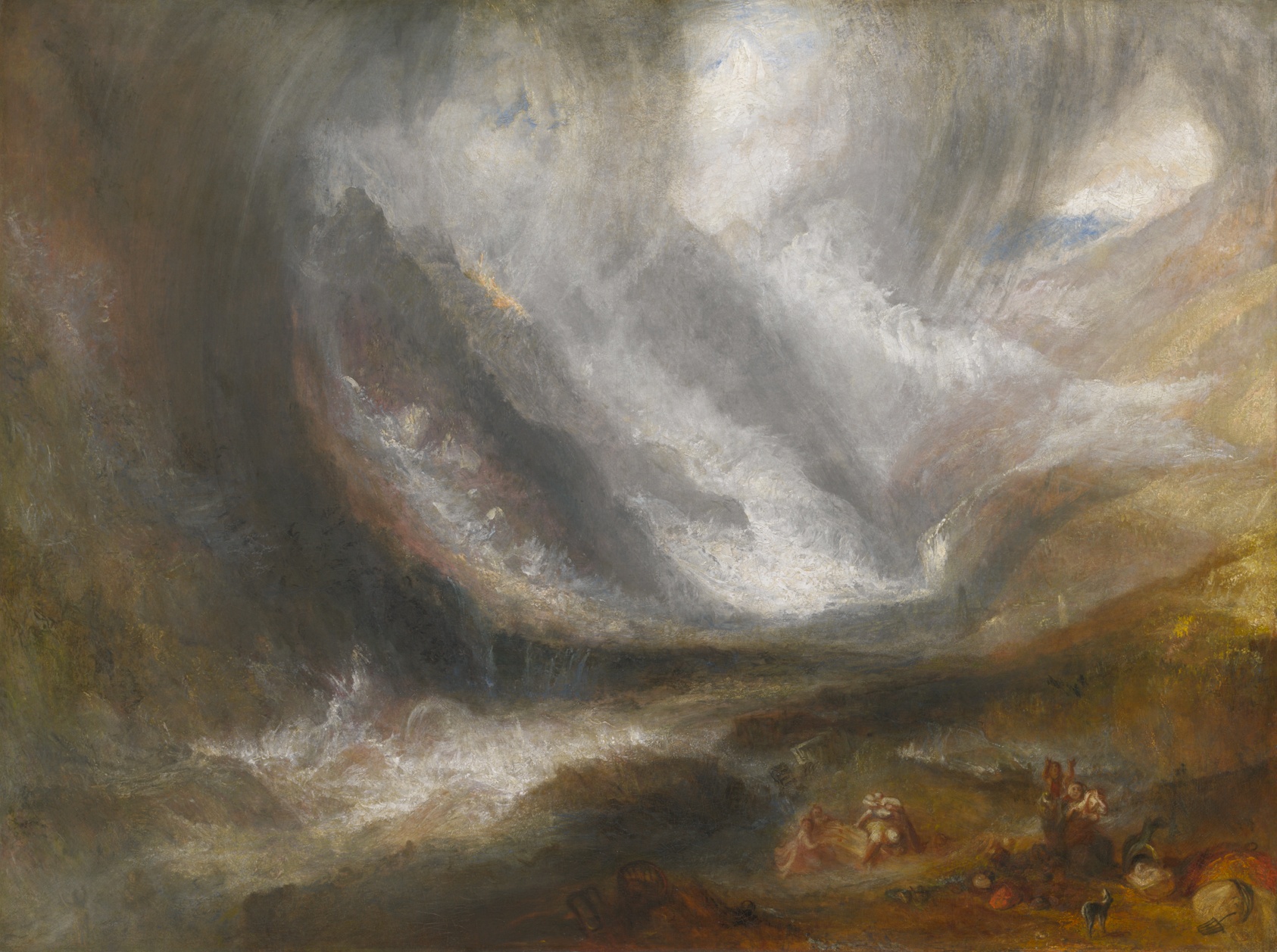 A work made of oil on canvas.
