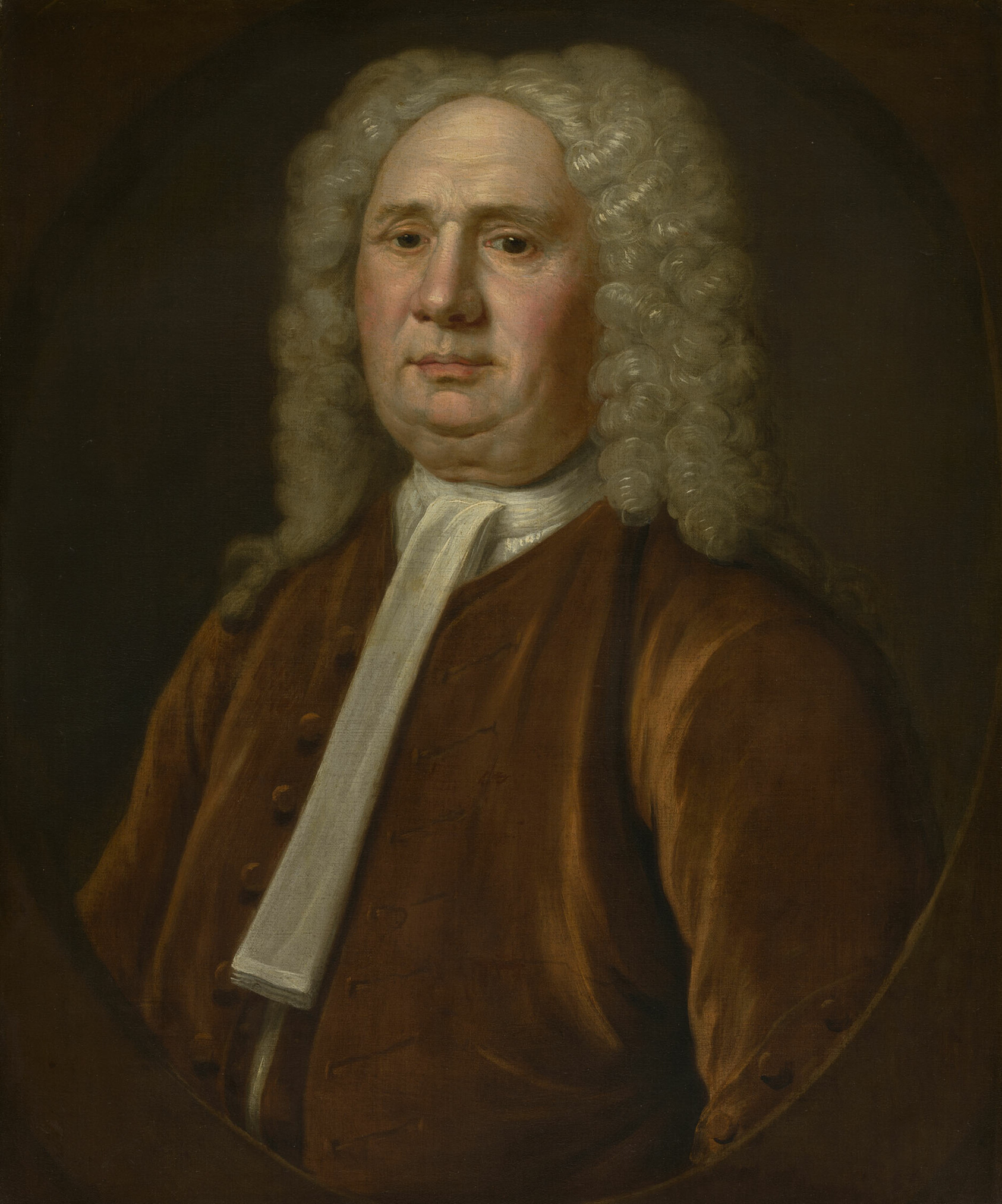 A work made of oil on canvas.