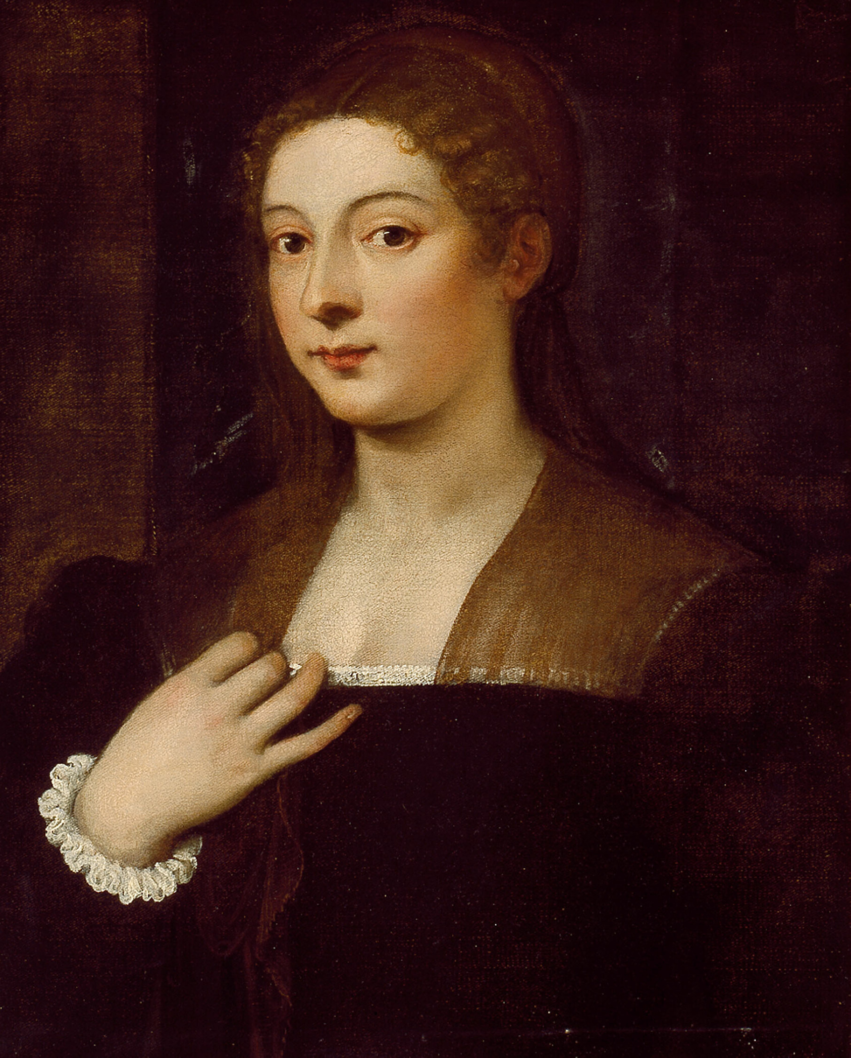 A work made of oil on canvas.