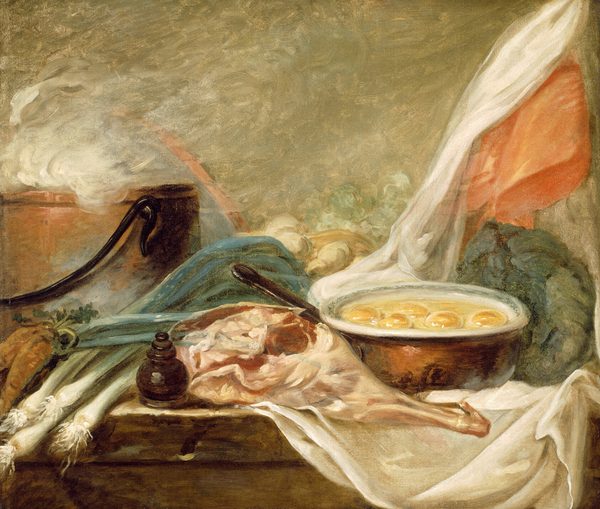 A work made of oil on canvas.