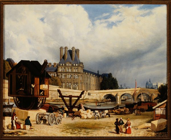 French: Les Tuileries et le Pont Royal, en 1843 Les Tuileries et le Pont Royal, en 1843 by Arthur Henry Roberts