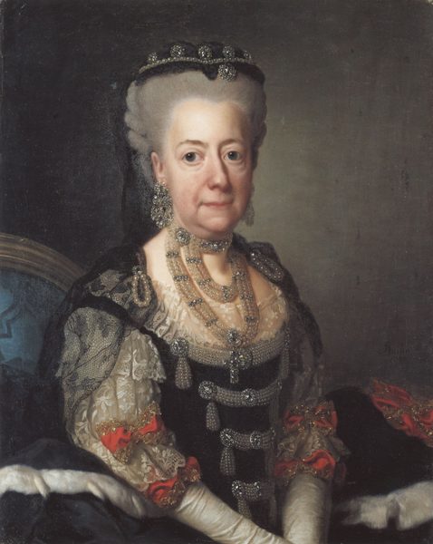 Lovisa Ulrika som änkedrottning by Alexander Roslin