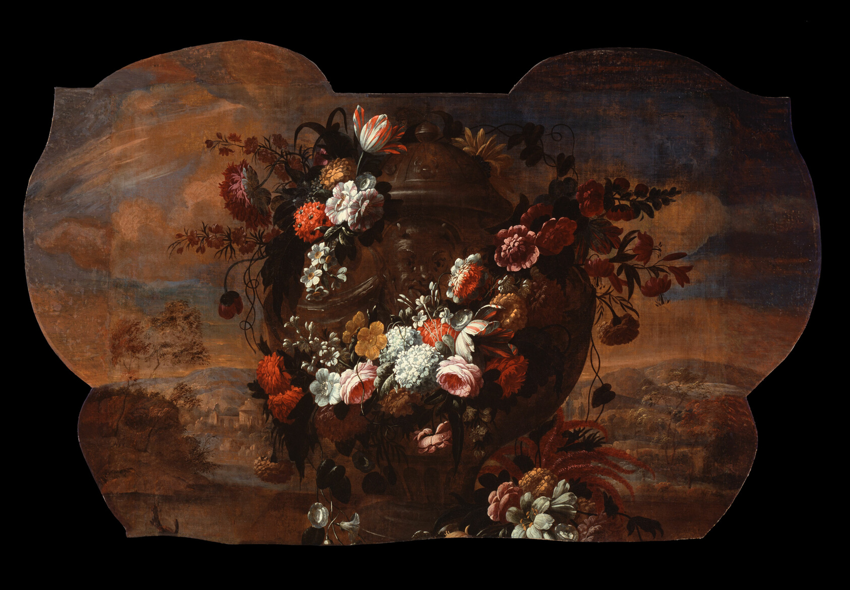 A work made of oil on panel.