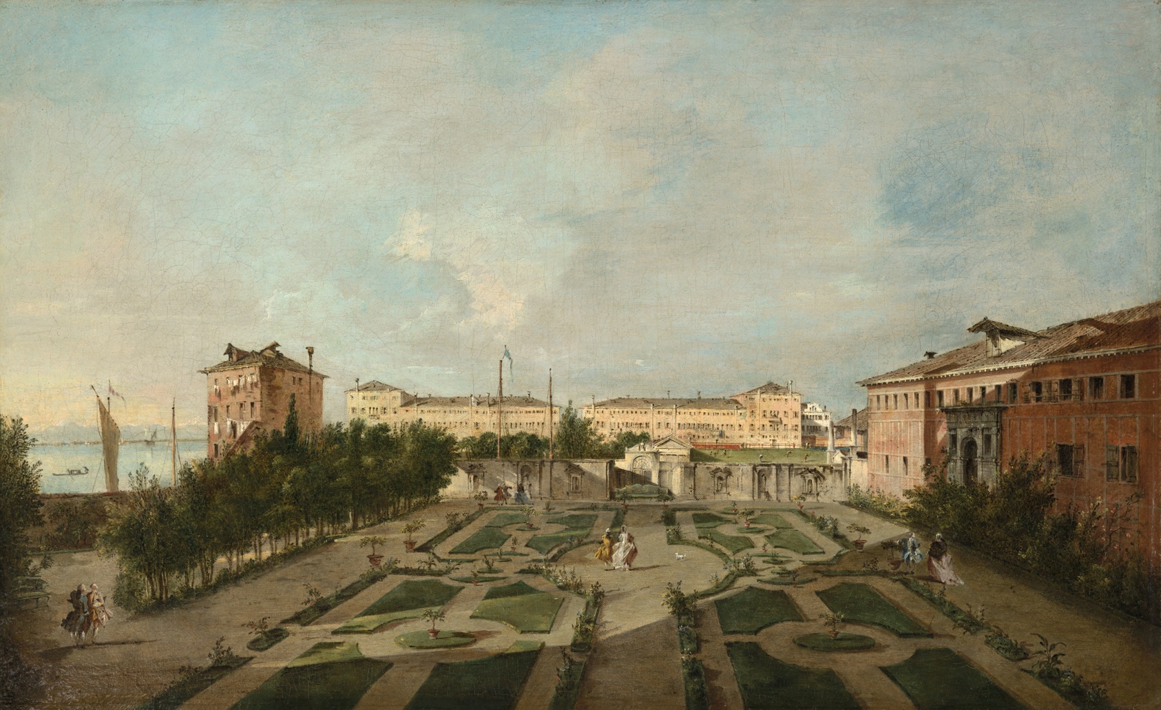 A work made of oil on canvas.