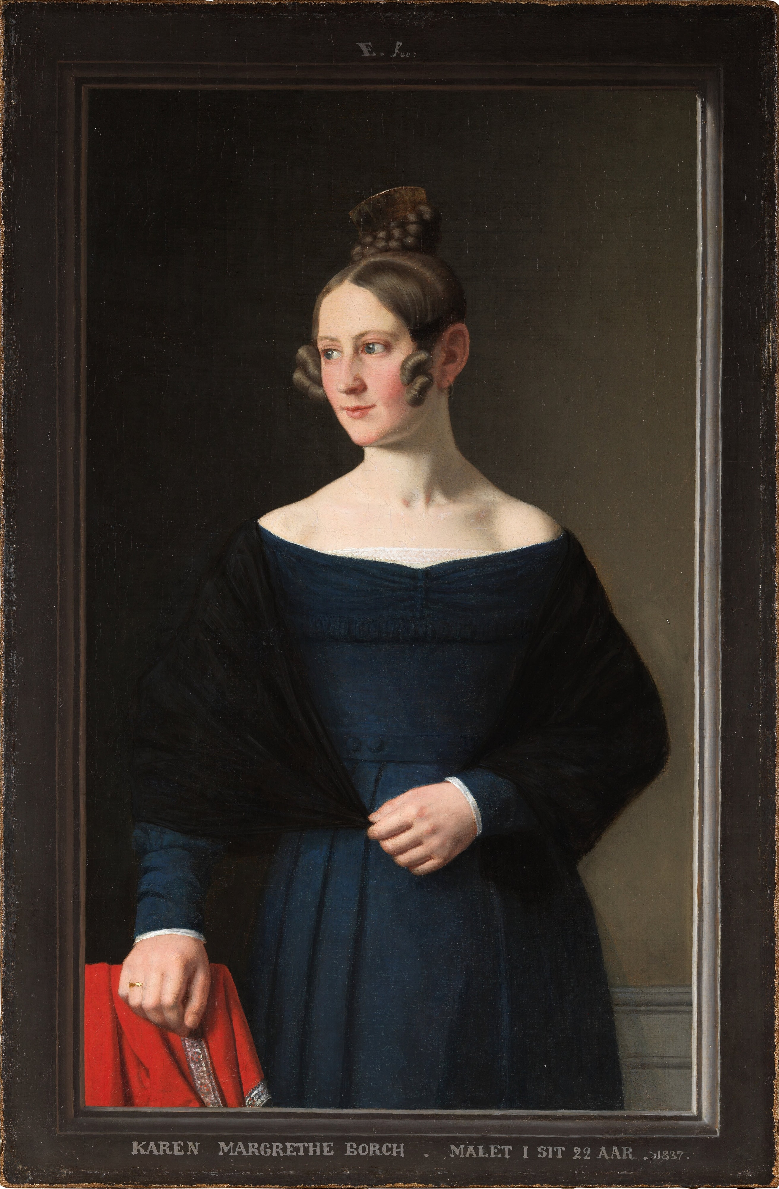 Karen Margrethe Borch by Christoffer Wilhelm Eckersberg