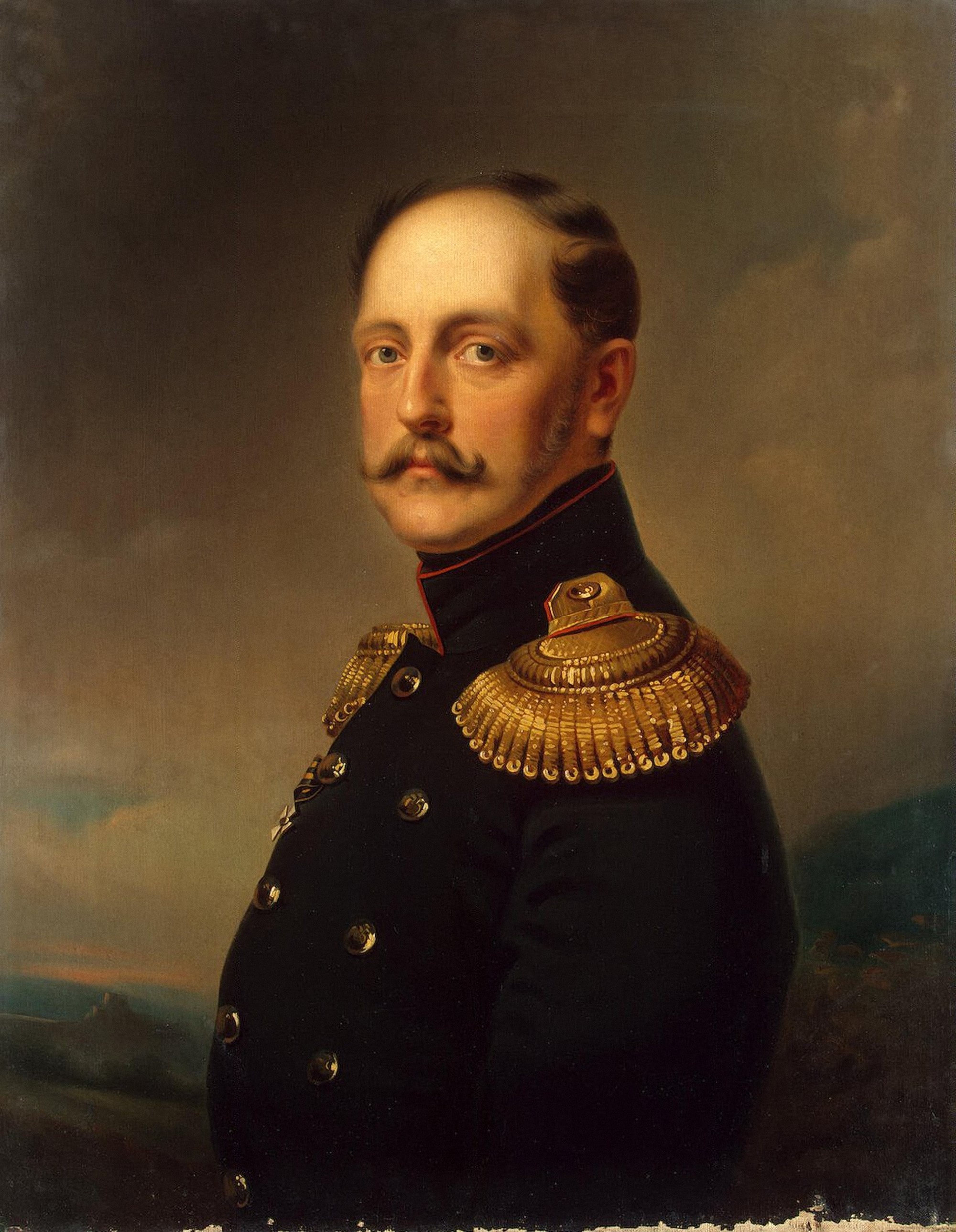 Portrait of Emperor Nicholas I by Georg von Bothmann