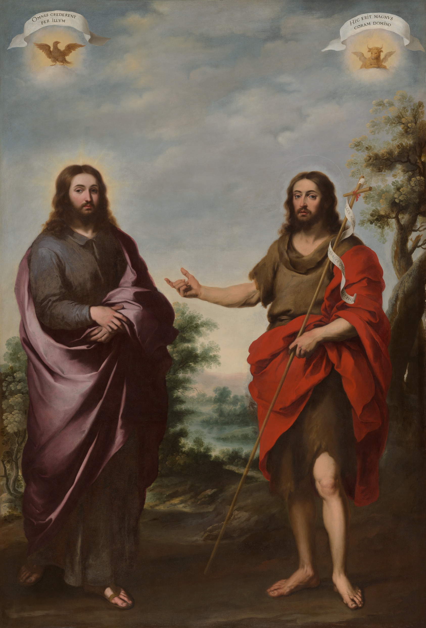 A work made of oil on canvas.
