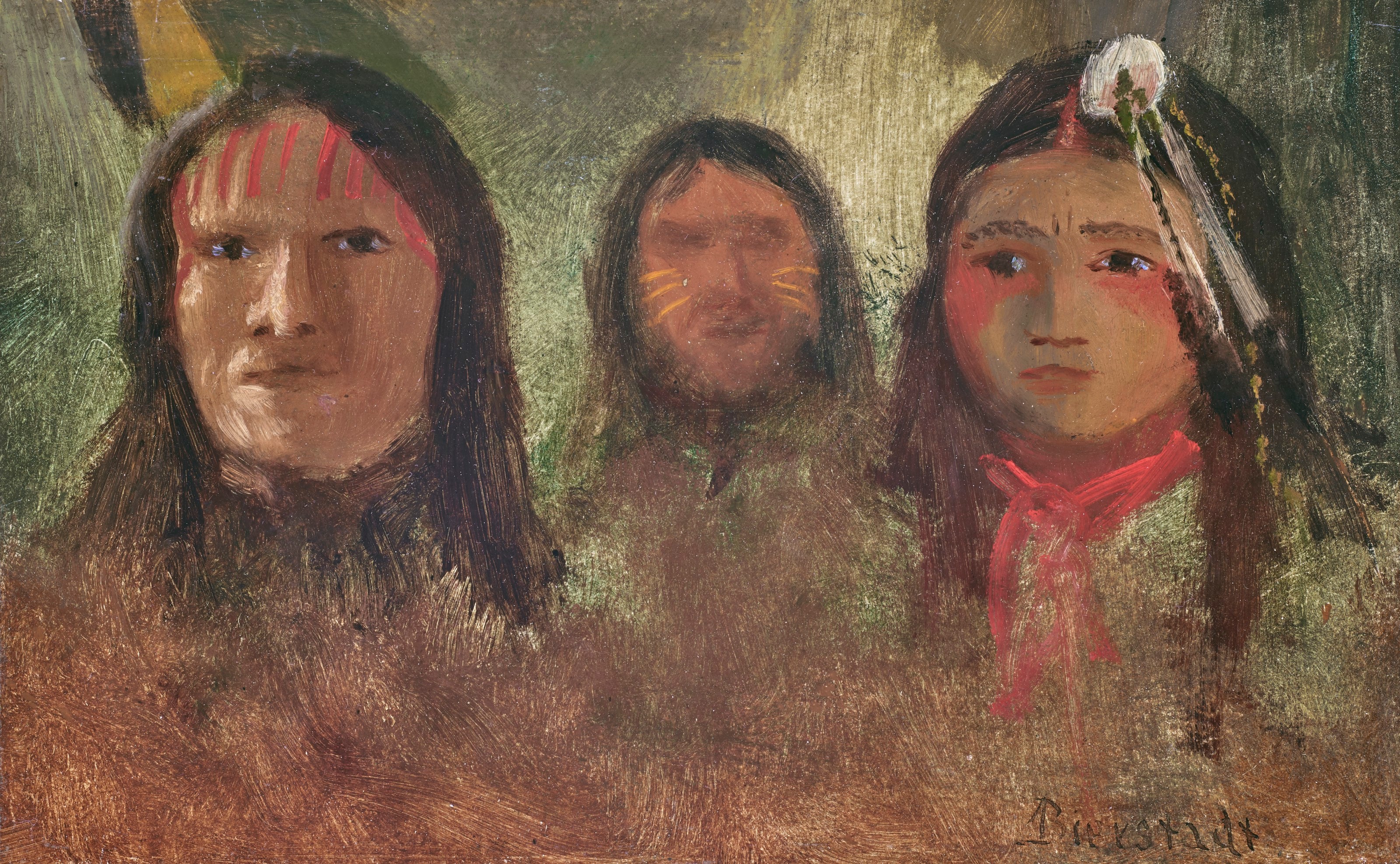 Three Indians by Albert Bierstadt