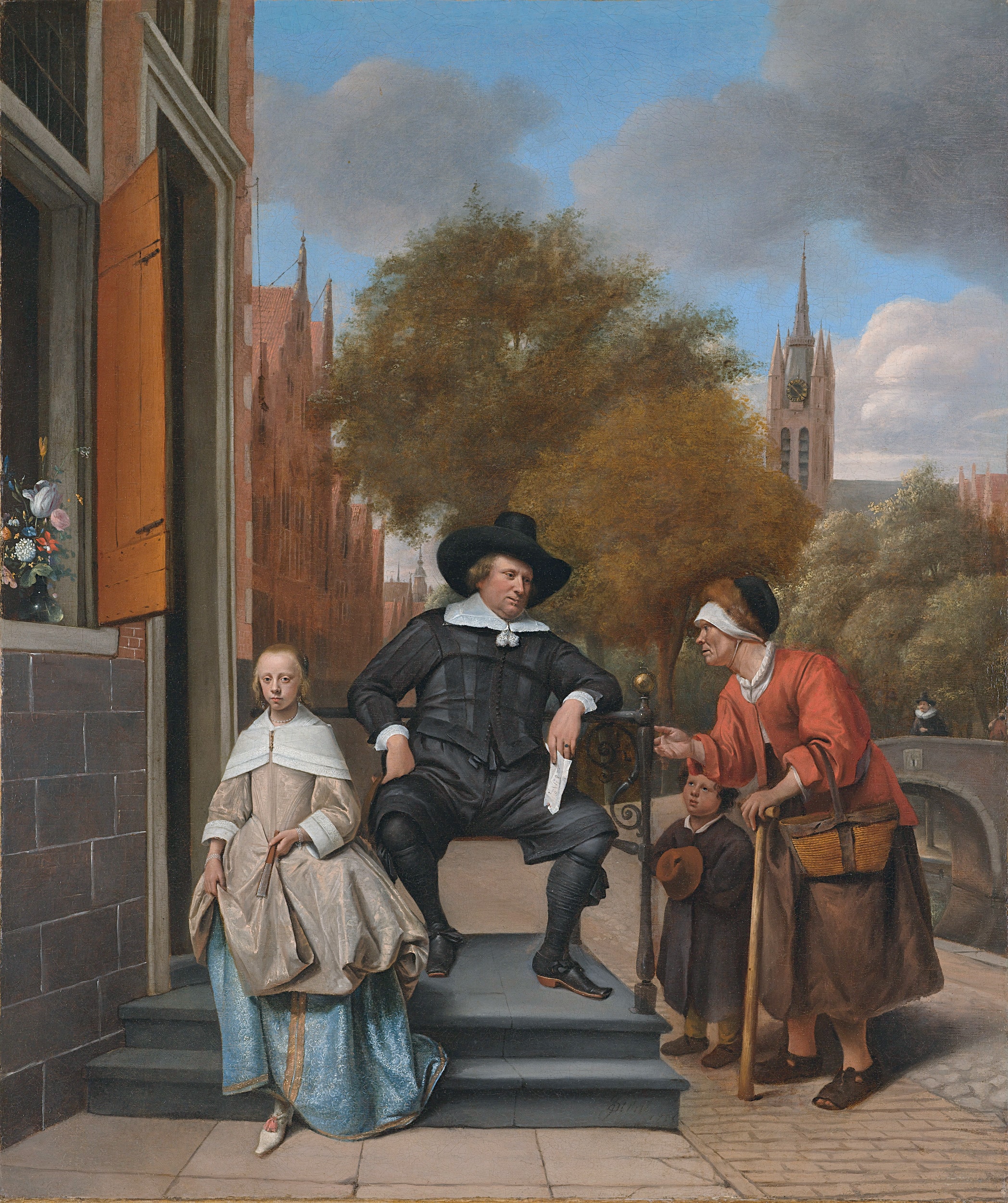 Double portrait of Adolf Croeser (1612-1668) and his daughter Catharina Croeser (1642-....) by Jan Steen