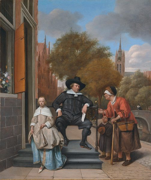 Double portrait of Adolf Croeser (1612-1668) and his daughter Catharina Croeser (1642-....) by Jan Steen