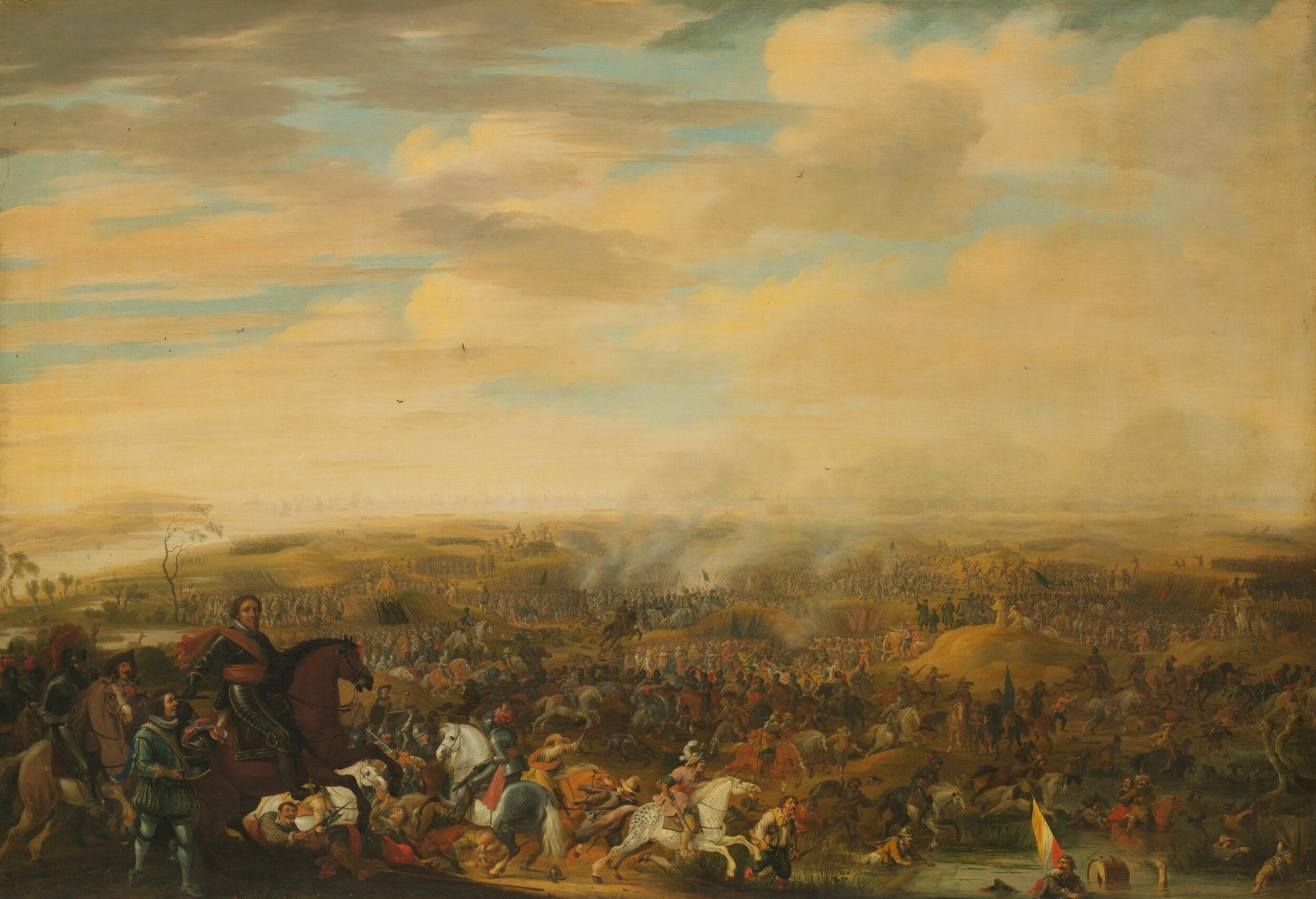 Prince Maurits at the Battle of Nieuwpoort, 2 July 1600. by Paulus van Hillegaert (I)