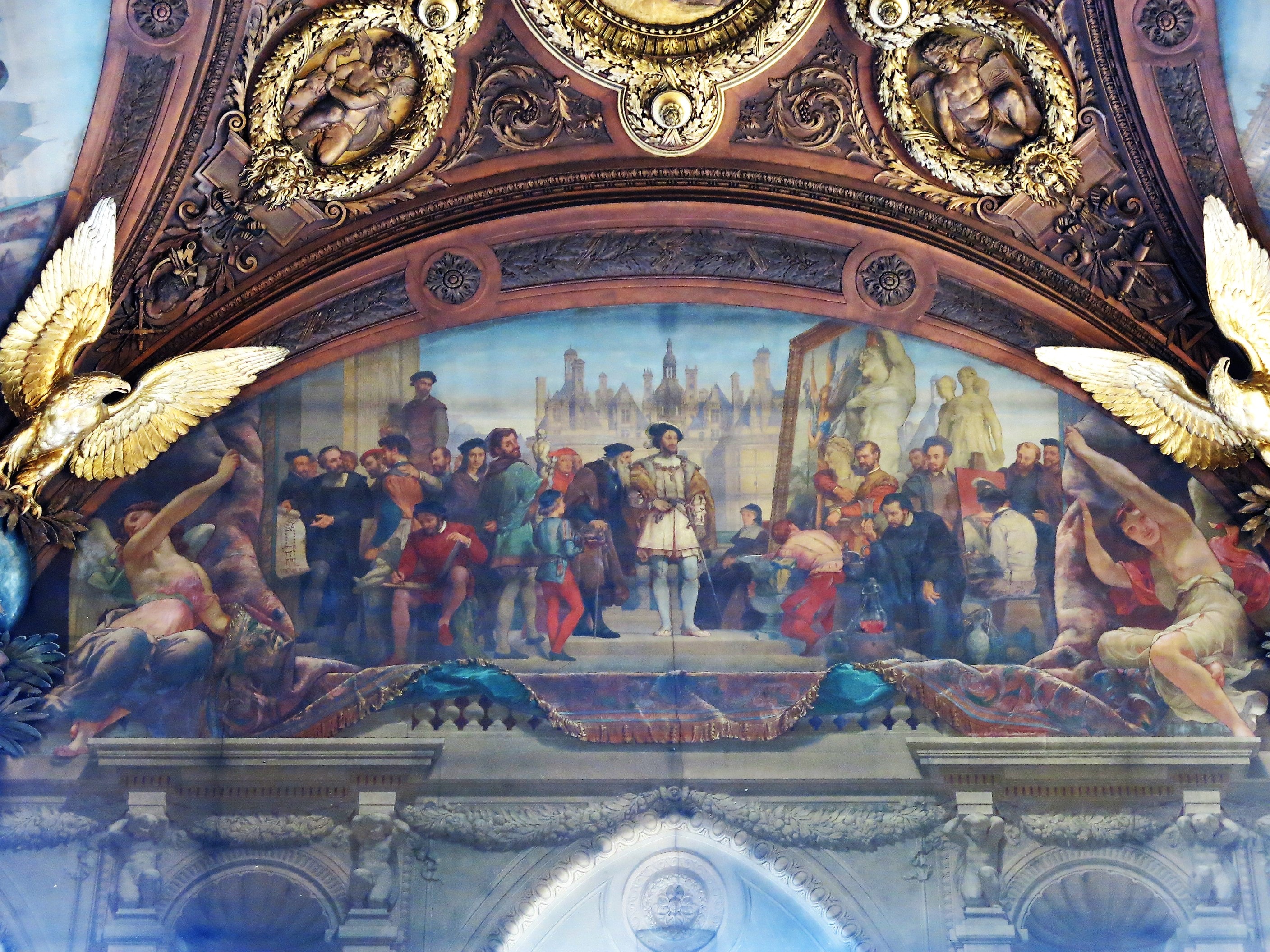 Lunette du Salon Denon (Louvre) - Francois Ier by Tangopaso