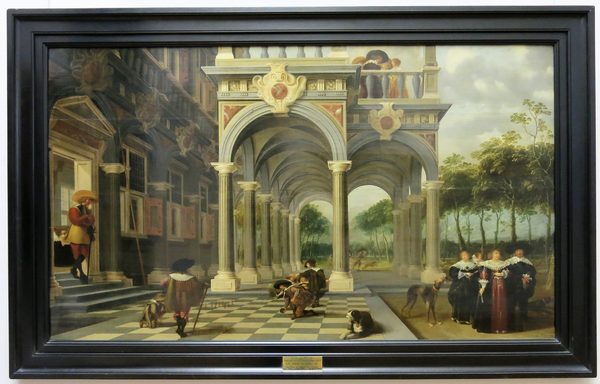 Les joueurs de quille - Dirck van Delen (Louvre, MNR 695) by Tangopaso