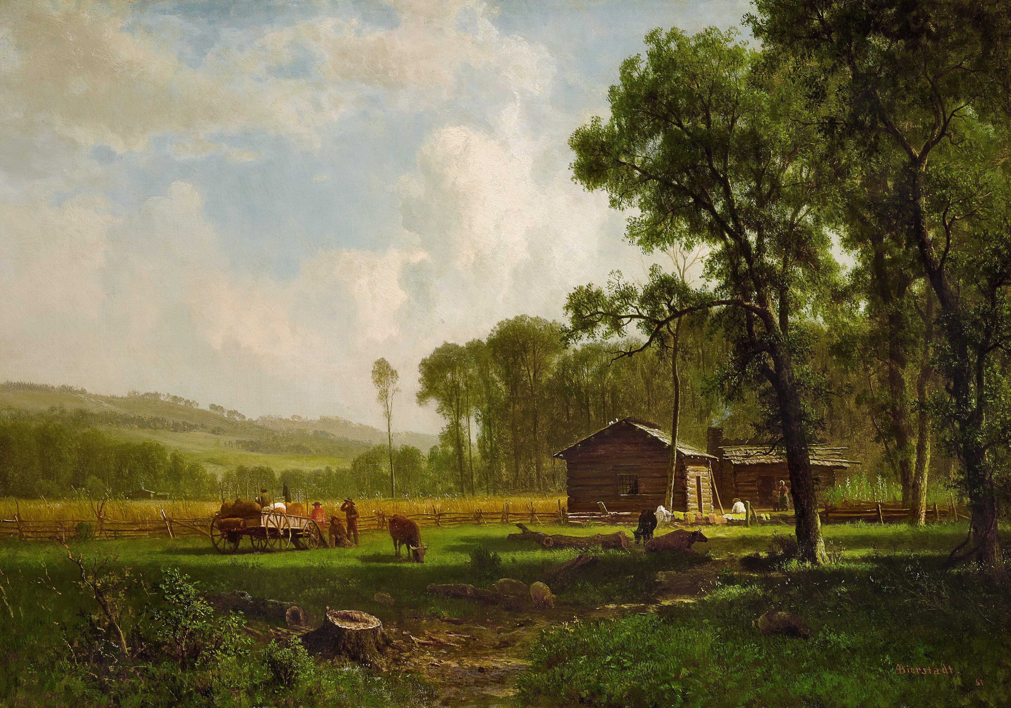 Early Settlers by Albert Bierstadt