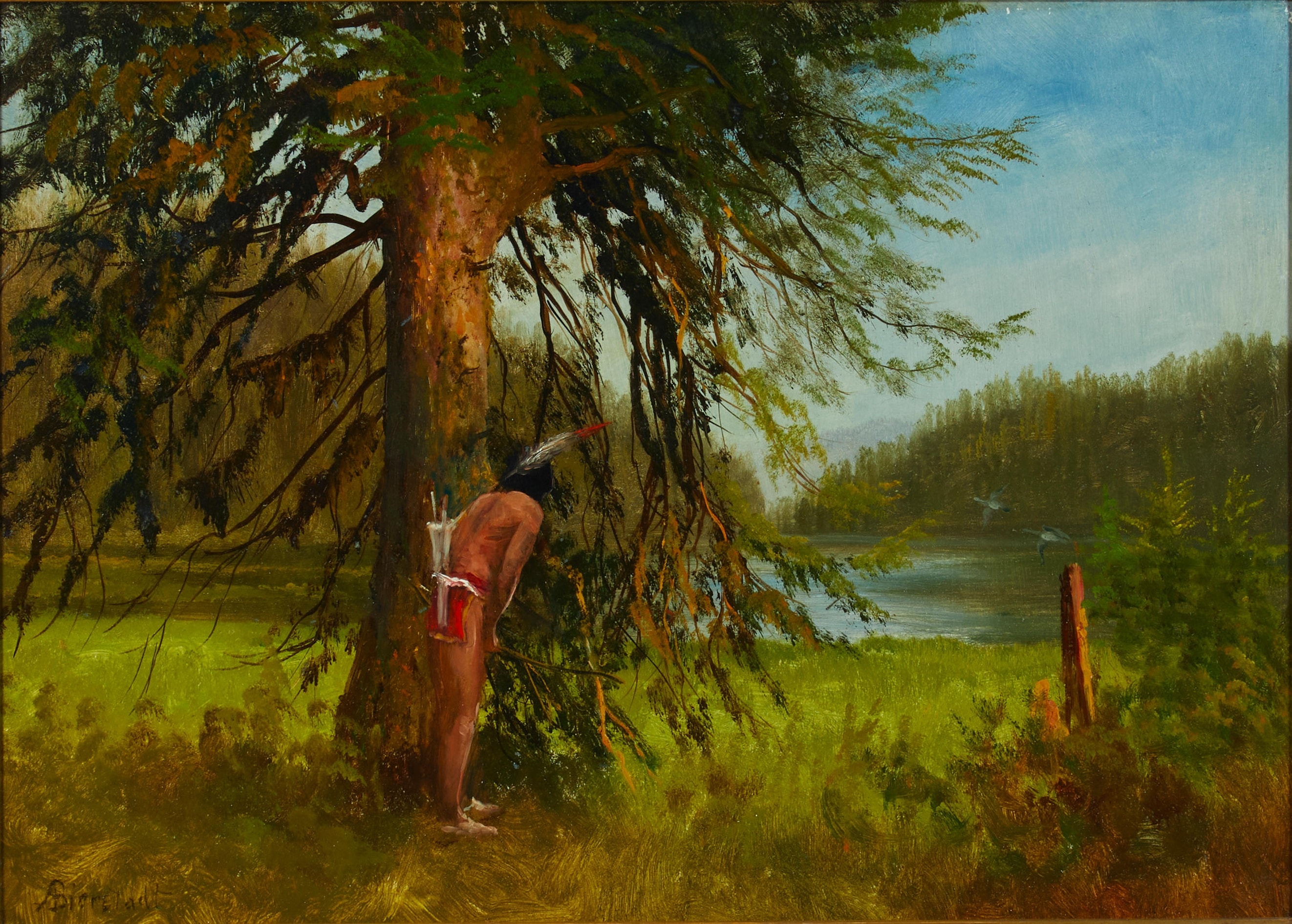 Indian Hunter by Albert Bierstadt