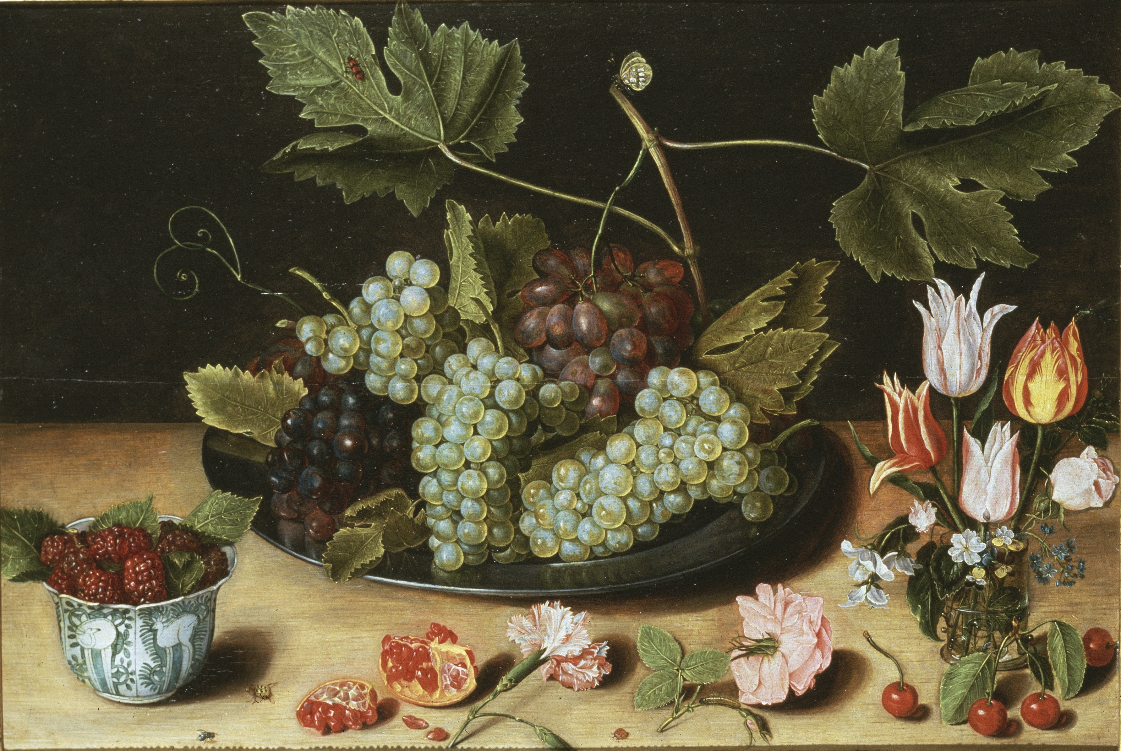 Still Life with Fruit and Flowers by Isaak Soreau